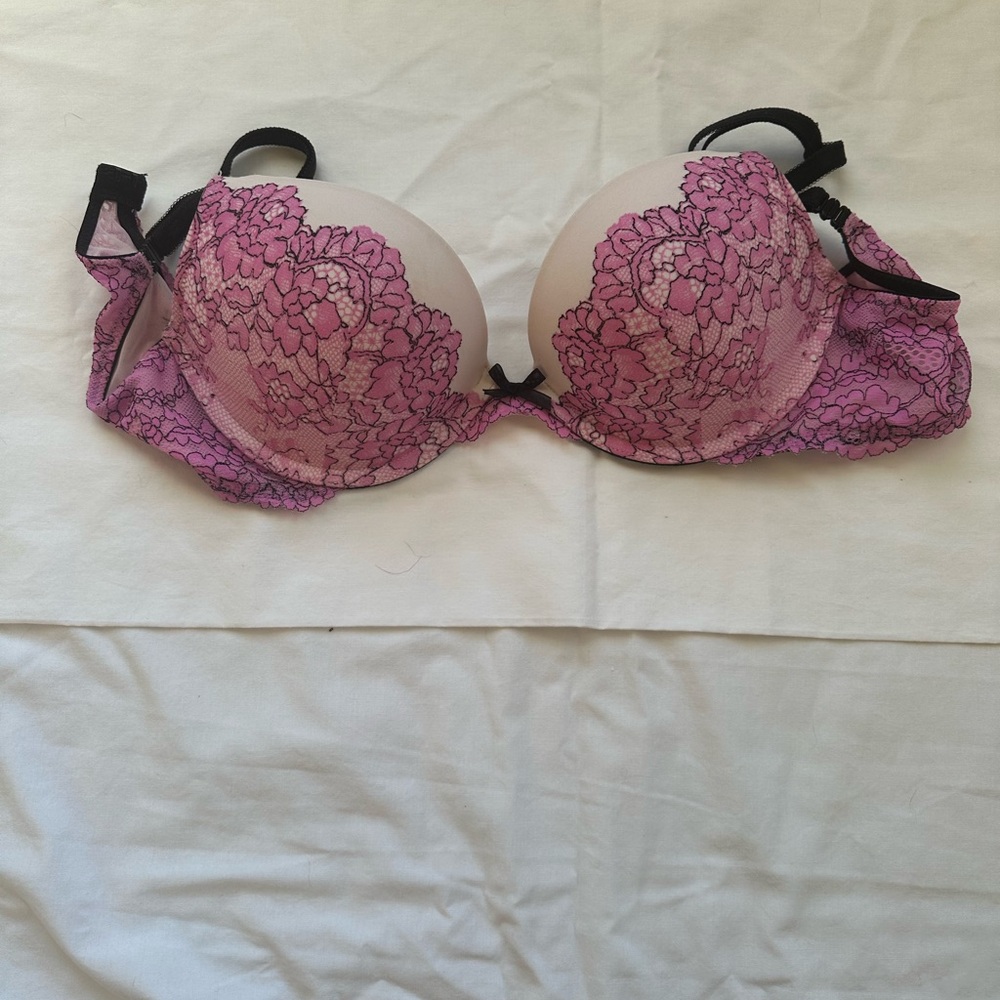 Victoria Secret Dream Angel Pink Lace Bra
